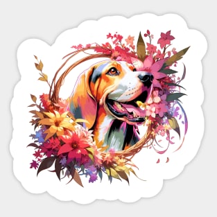 American English Coonhound Mothers Day Dog Mom Unique Gift Sticker